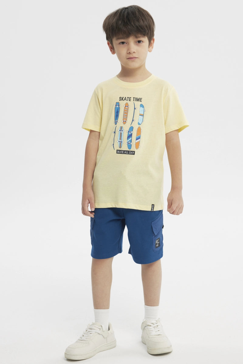Polera Slim Niño Amarillo