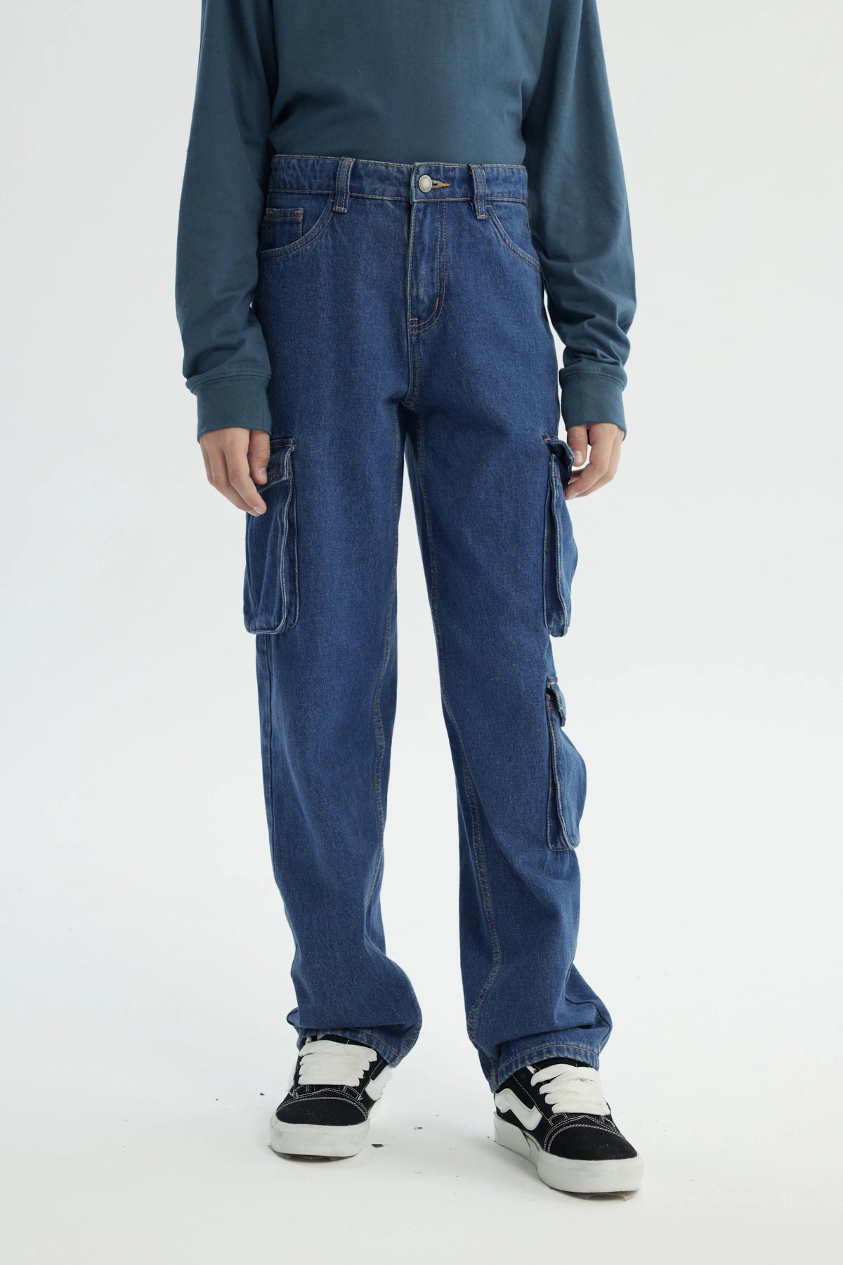 Jeans Niño Baggy Azul