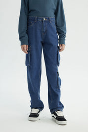 Jeans Niño Baggy Azul