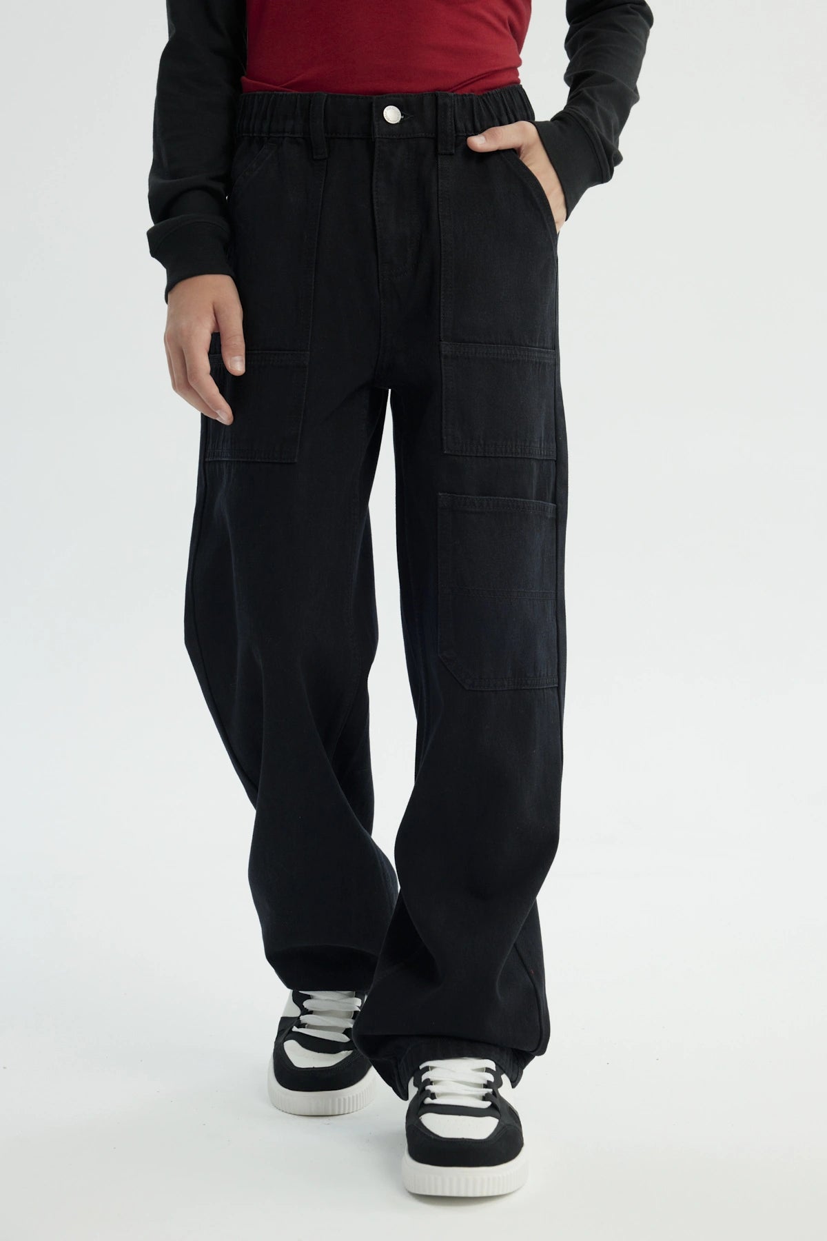 Jeans Niño Straight Negro