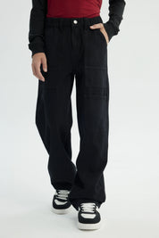 Jeans Niño Straight Negro