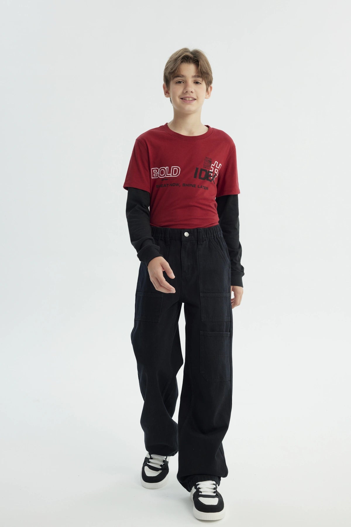 Jeans Niño Straight Negro
