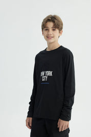 Polera Niño Regular Negro