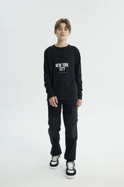 Polera Niño Regular Negro