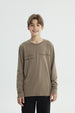 Polera Niño Regular Café Claro