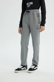 Pantalón Buzo Niño Clásico Gris Melange