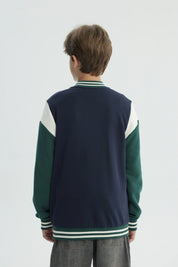 Polerón Niño Slim Azul Oscuro