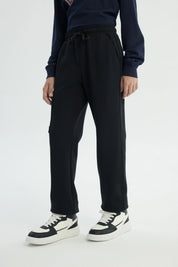 Pantalón Buzo Niño Pitillo Negro