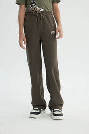 Pantalón Buzo Niño Amplio Café