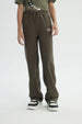Pantalón Buzo Niño Amplio Café