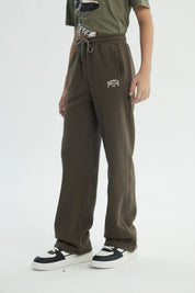 Pantalón Buzo Niño Amplio Café