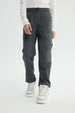 Pantalón Buzo Niño Pitillo Gris