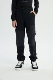 Pantalón Buzo Niño Pitillo Negro