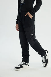 Pantalón Buzo Niño Pitillo Negro