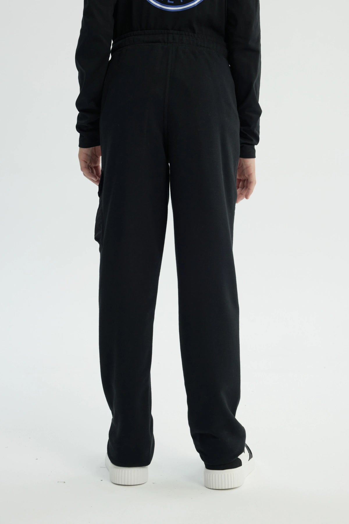 Pantalón Buzo Niño Pitillo Negro