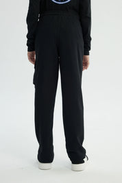 Pantalón Buzo Niño Pitillo Negro