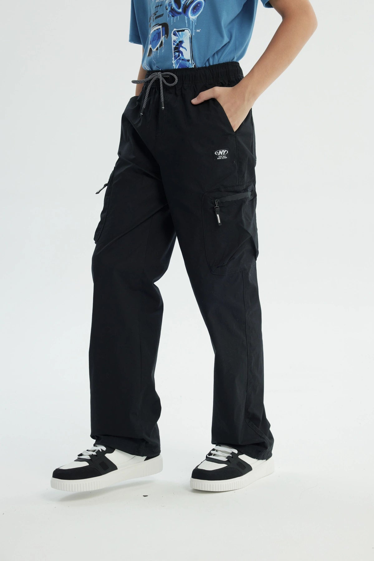 Pantalón Niño Calce Recto Negro
