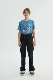 Pantalón Niño Calce Recto Negro