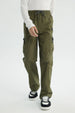 Pantalón Niño Calce Recto Verde Militar