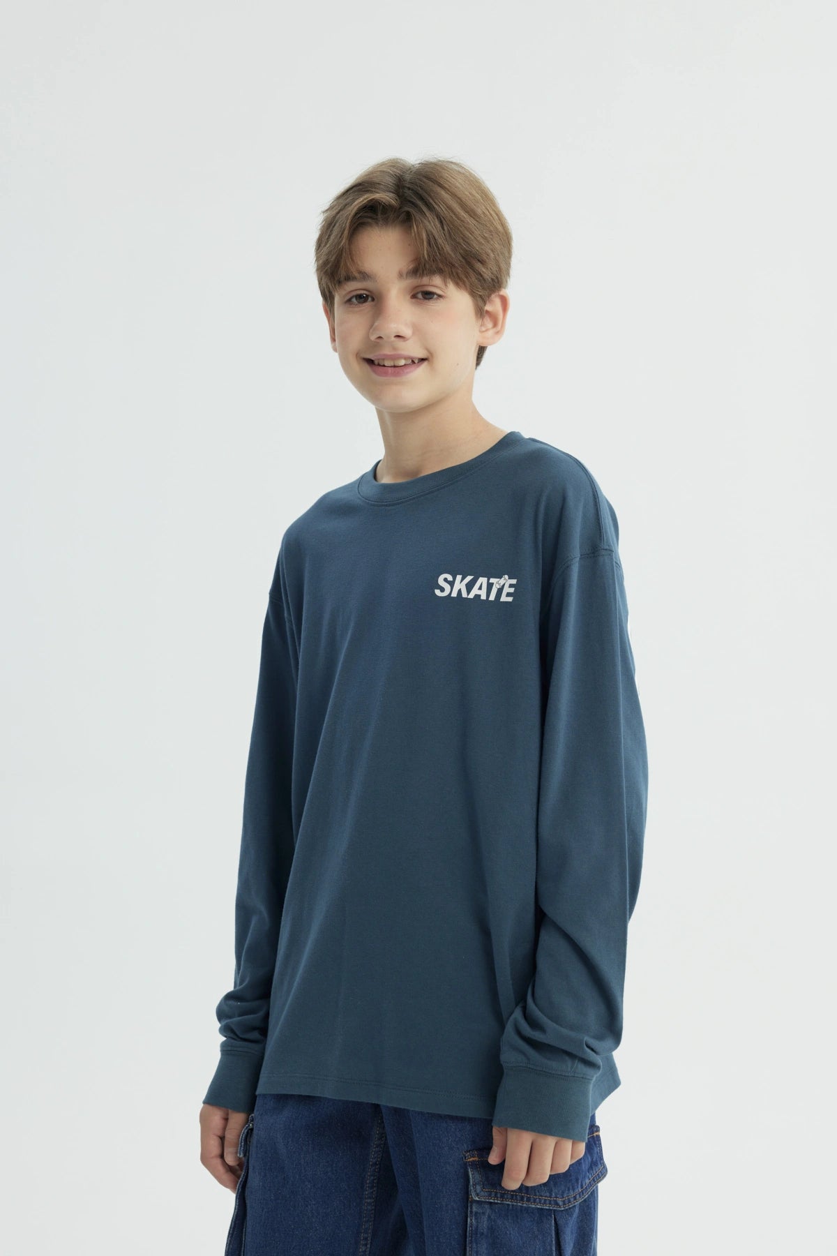 Polera Niño Classic Azul Petroleo