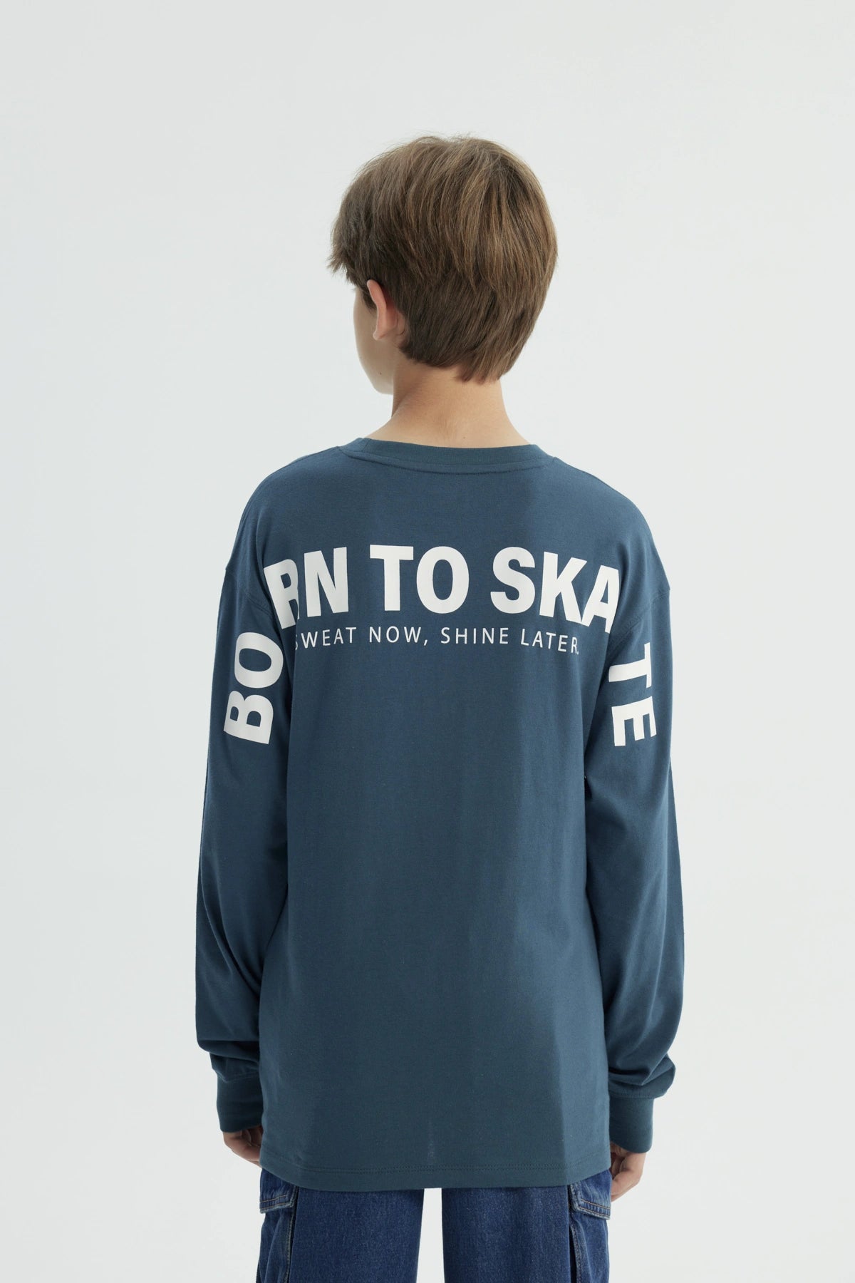 Polera Niño Classic Azul Petroleo