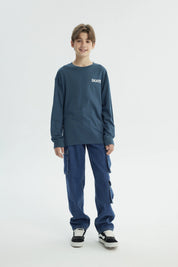 Polera Niño Classic Azul Petroleo