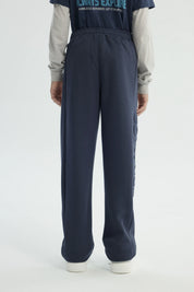 Pantalón Buzo Niño Pitillo Azul Oscuro