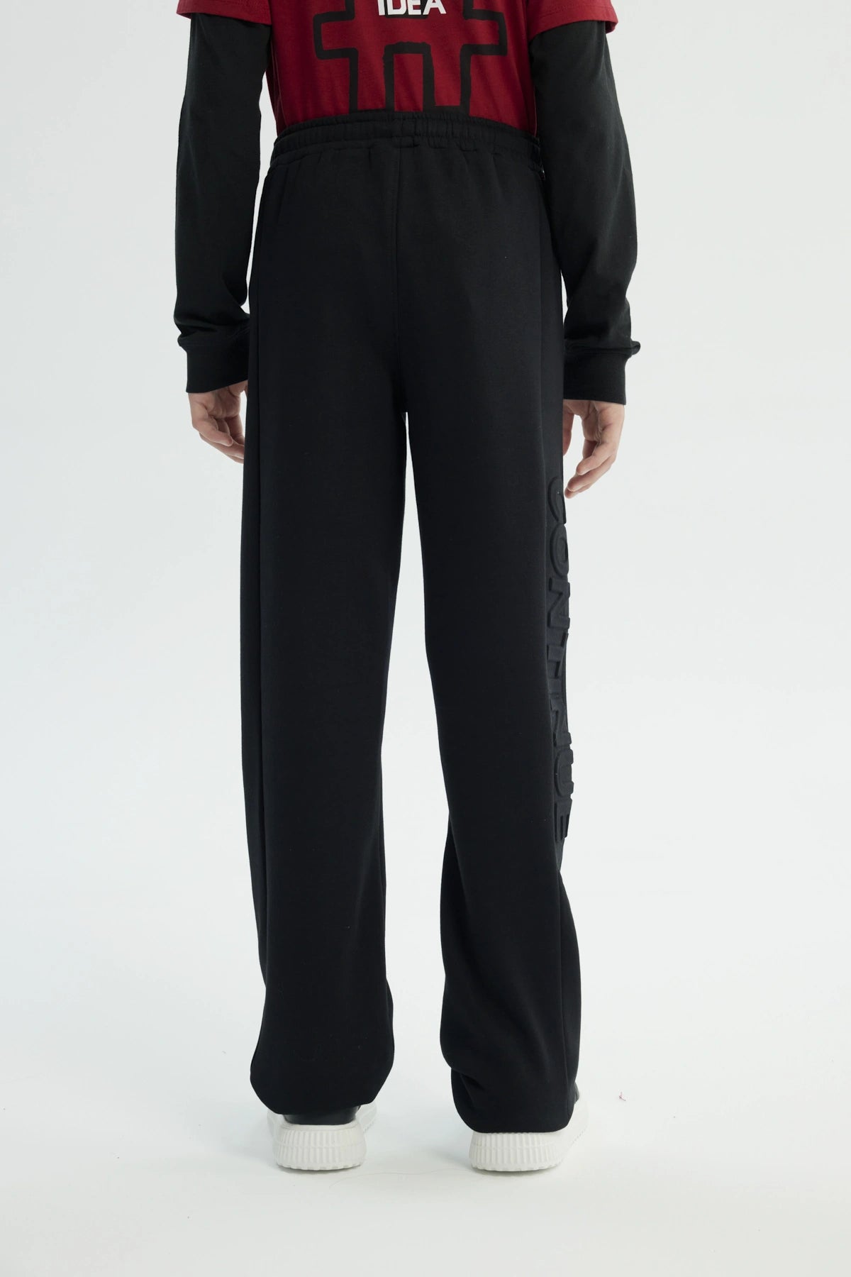 Pantalón Buzo Niño Pitillo Negro