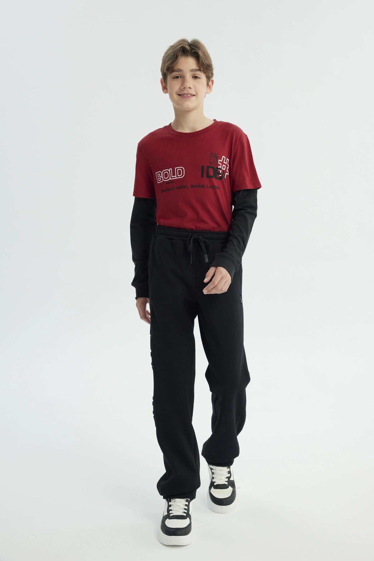 Pantalón Buzo Niño Pitillo Negro