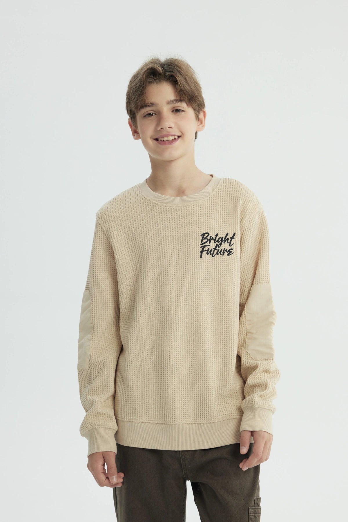 Polerón Niño Regular Beige