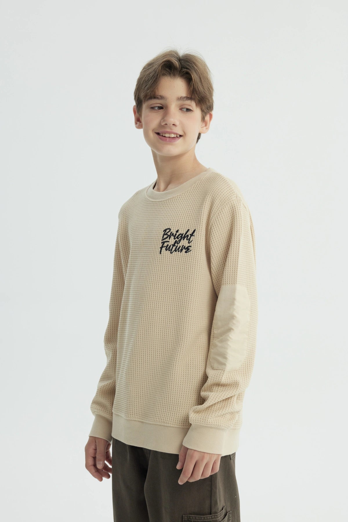 Polerón Niño Regular Beige