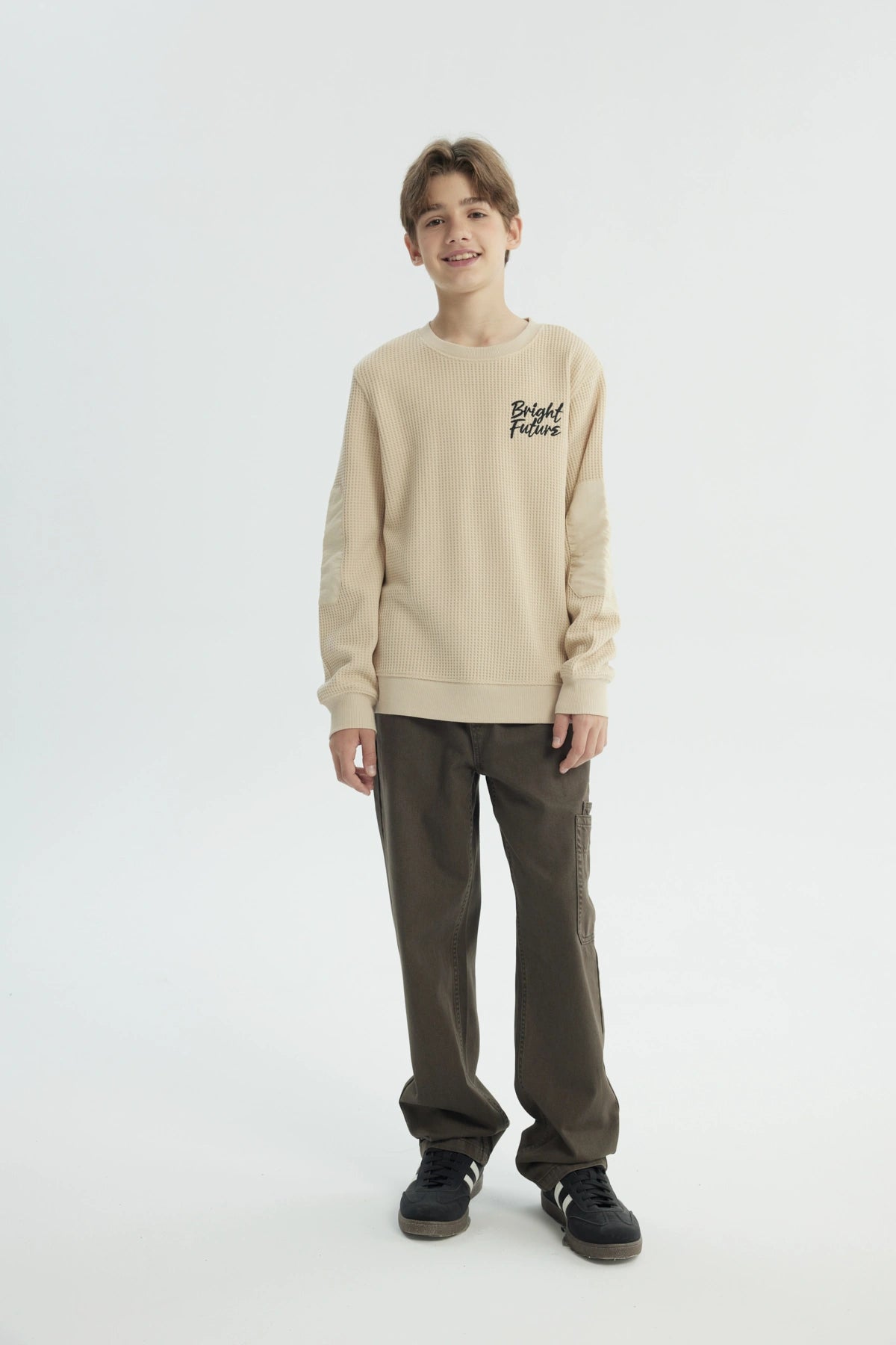 Polerón Niño Regular Beige