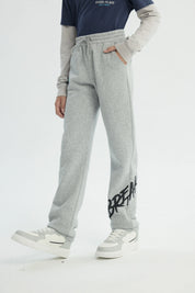 Pantalón Buzo Niño Clásico Gris Melange