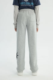 Pantalón Buzo Niño Clásico Gris Melange