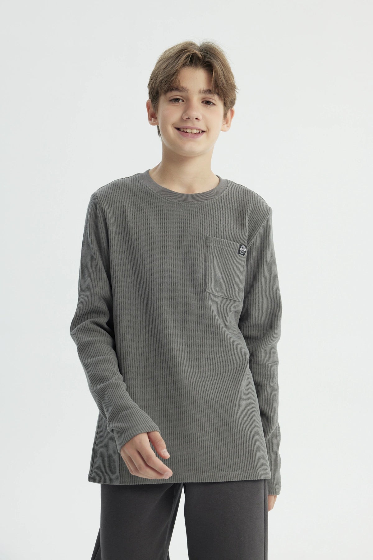 Polera Niño Regular Gris