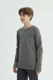 Polera Niño Regular Gris