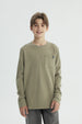 Polera Niño Regular Verde Militar