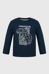 Polera Niño Regular Azul Oscuro