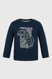 Polera Niño Regular Azul Oscuro