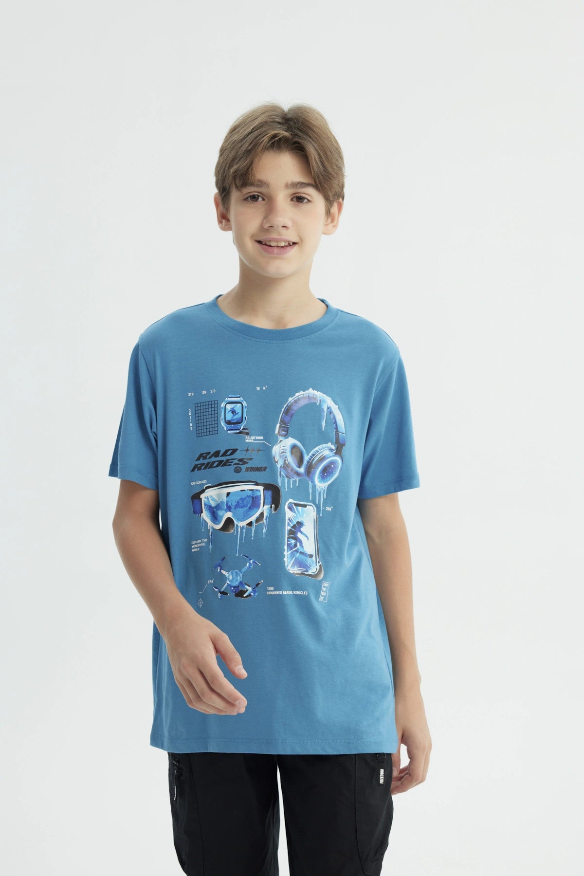 Polera Niño Regular Petroleo