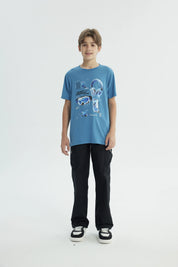 Polera Niño Regular Petroleo