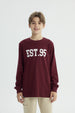 Polera Niño Slim Burdeo