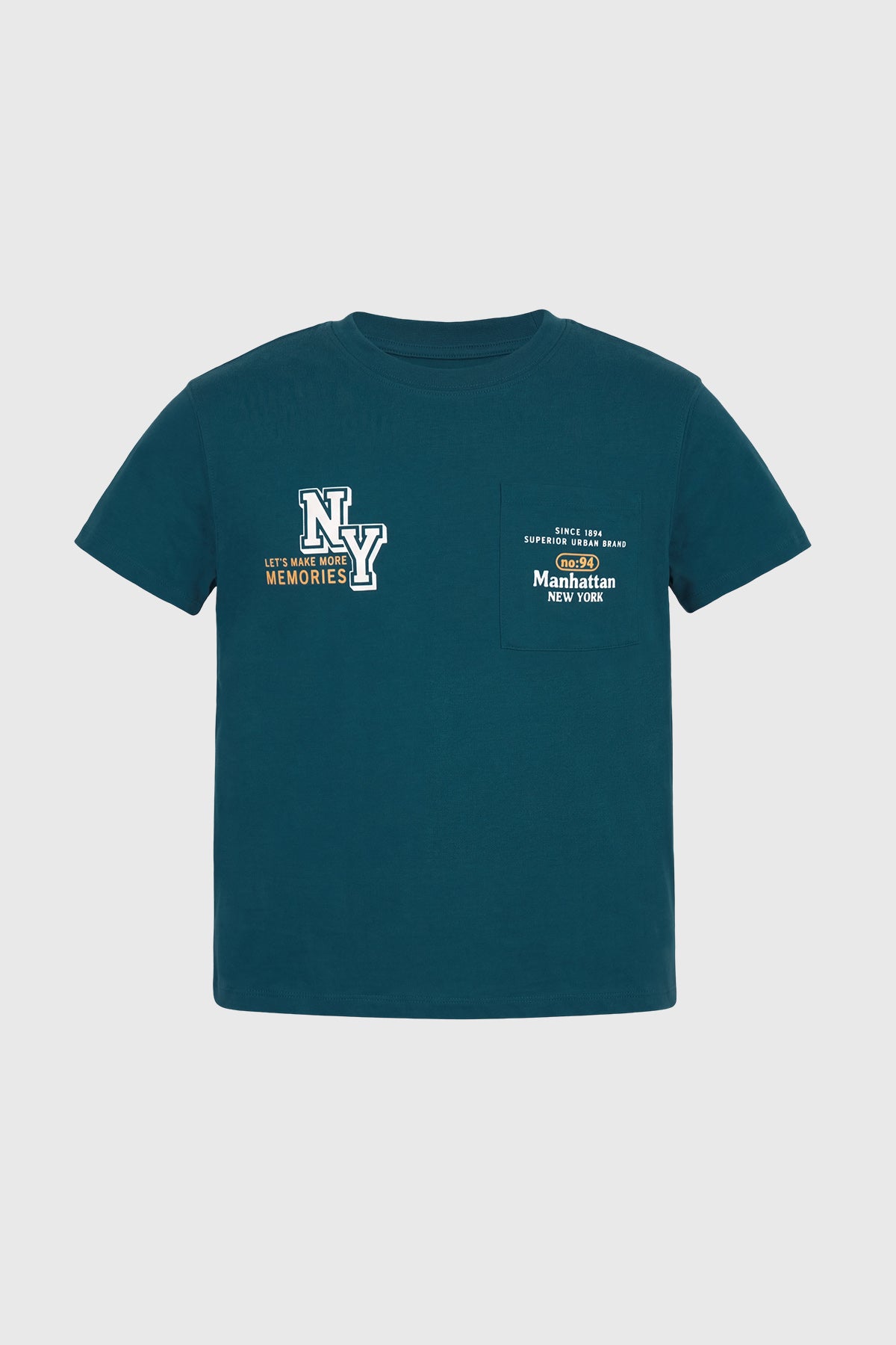 Polera Niño Classic Azul Petroleo