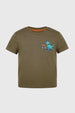 Polera Niño Regular Verde Militar