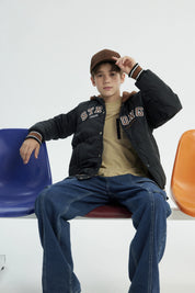 Parka Niño Con Gorro Negro