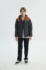 Parka Niño Con Gorro Marengo