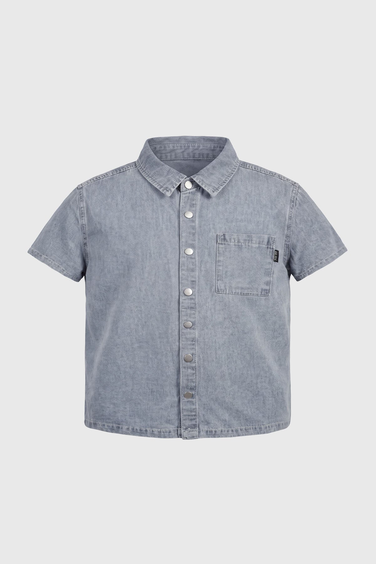 Camisa Regular Niño Azul Claro