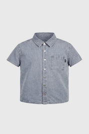 Camisa Regular Niño Azul Claro