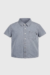 Camisa Regular Niño Azul Claro
