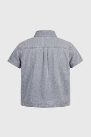 Camisa Regular Niño Azul Claro